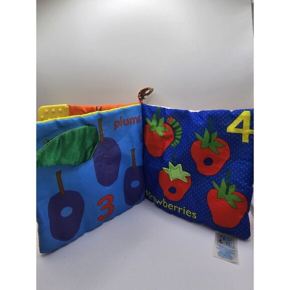 Eric Carle The Very Hungry Caterpillar Lets Count Crinkle Squeaker Teether Book - Picture 3 of 8